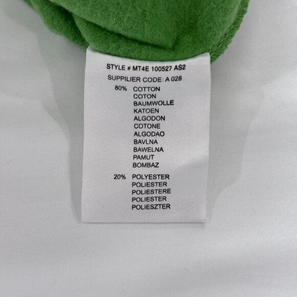 Retro Irish Hoodie Green Striped "Irish Eyes are Smiling" Women XL 14/16 - Picture 7 of 9